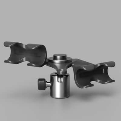 ORTF-22mm Stereo Microphone Mount - Stereo Bar - JMAcoustic - Mic Clip image 6