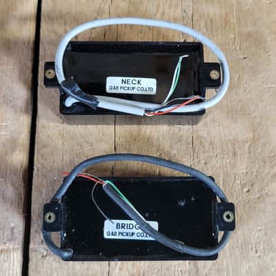 G&B ESP Pickup Pair EMG Style NOS - Black image 3