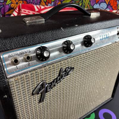 Fender Champ 6-Watt 1x8" Guitar Combo 1974 with Fat Jimmy Speaker image 2