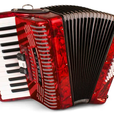 Hohner 1304-RED 48 Bass Entry Level 73-Key Piano Accordion