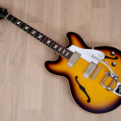 1998 Epiphone Elitist '64 Casino Sunburst Near Mint w/ Bigsby & Case, Japan Terada, McCartney Spec image 14