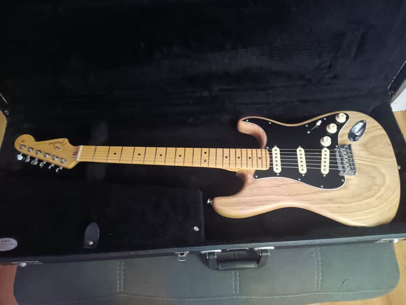 Fender "10 for '15" Limited Edition American Standard Oiled Ash Stratocaster with Maple Fretboard 2015 - Natural w/OHSC image 1