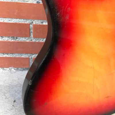 Teisco/Silvertone/Sakai "Tacoma" Electric Bass 57H01490L 1970-1971 Sunburst *FREE SHIPPING* image 14