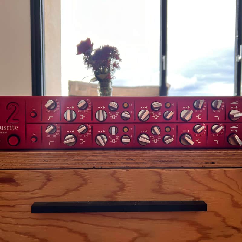 1990s Focusrite Red 2 Dual Equalizer Red
