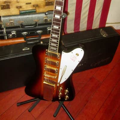 2005 Epiphone Firebird VII  Sunburst w/ Original Case and Paperwork image 2