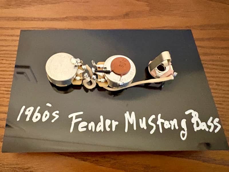 Fender Mustang Bass 1960s - early 1970s wiring harness upgrade image 1