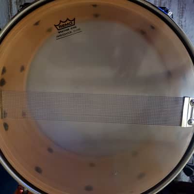 Pearl Masters Custom Maple 6.5x14" One-Piece Solid Maple Snare Drum with Chrome Hardware 1990s image 2