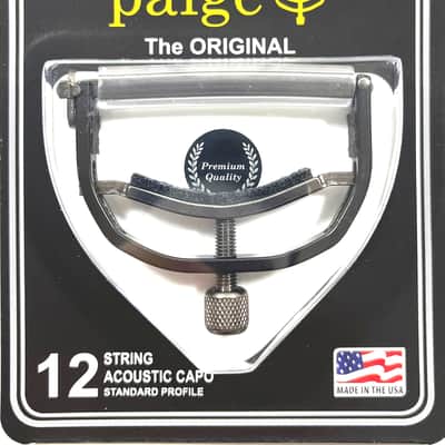 Paige Capo  12 string  Black  P6E  for 12 String Guitars image 1