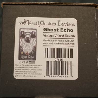 EarthQuaker Devices Ghost Echo Reverb V3 Guitar Effects Pedal Black / White Print image 2