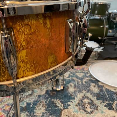 Gretsch GAS5514-KC Keith Carlock Signature 5.5x14" Brass Snare Drum 2021 - Vintage Patina image 3