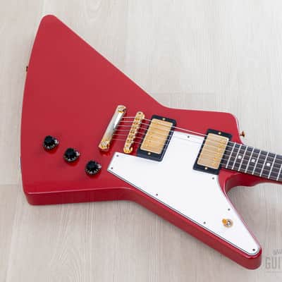 2022 Gibson Custom Shop Historic ‘58 Korina Explorer Cardinal Red 1 of 15 w/ Case, COA, Tags image 8