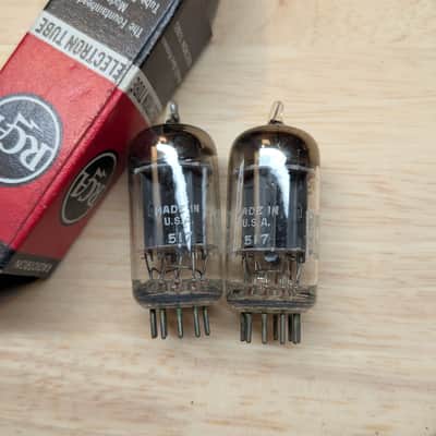 Pair of RCA 12AU7 ECC82 Vacuum Tubes, Gorgeous & Boxed, Audio, Hifi, 1940s WWII image 3
