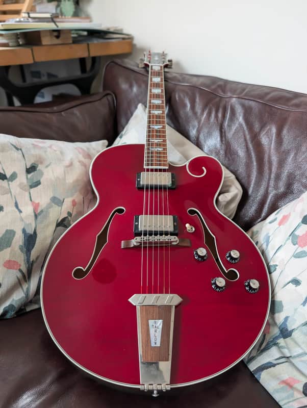 2003 Gibson Custom Historic Art - Tal Farlow, Wine Red - Master Model Label luthier James W Hutchins "HUTCH" image 1
