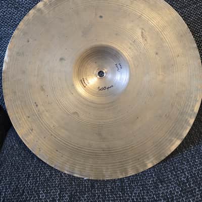 Zildjian 13" A. Zildjian Transition Stamp Hi-Hat Cymbals (Pair) 1946 - 1953 - Traditional image 5