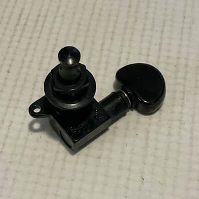 2000's Era Grover USA Mini Rotomatic Black Guitar 6 In Line Tuners Tuning Pegs Machine Heads image 8