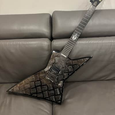 ESP LTD Static-600 Wayne Static Signature 2007 - 2008 - Black with Nickel Diamond Plate image 1
