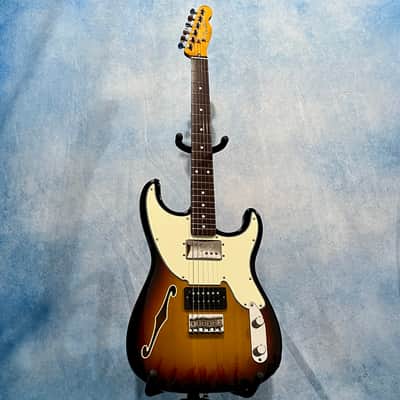 2011 Fender Pawn Shop '72 Semi-Hollow Sunburst w/ Shop Tags, Japan MIJ image 1