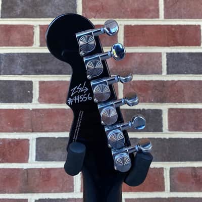 Reverend Contender 290, Midnight Black, Pau Ferro Fretboard, Korina Body, Locking Tuners image 8