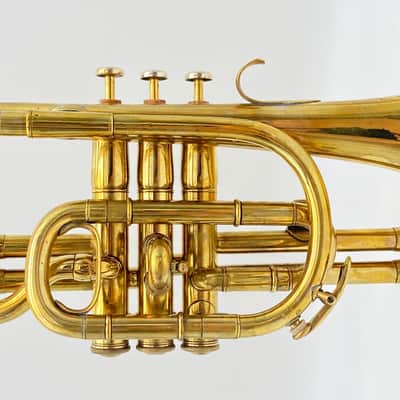 Jerome Thibouville Lamy French Wrap Cornet 1880s - Raw Brass image 1
