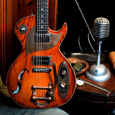Postal Handmade DeltDelta Zephyr-Copper Reduced 2014 Sunburst - Aged Copper Hardware image 2