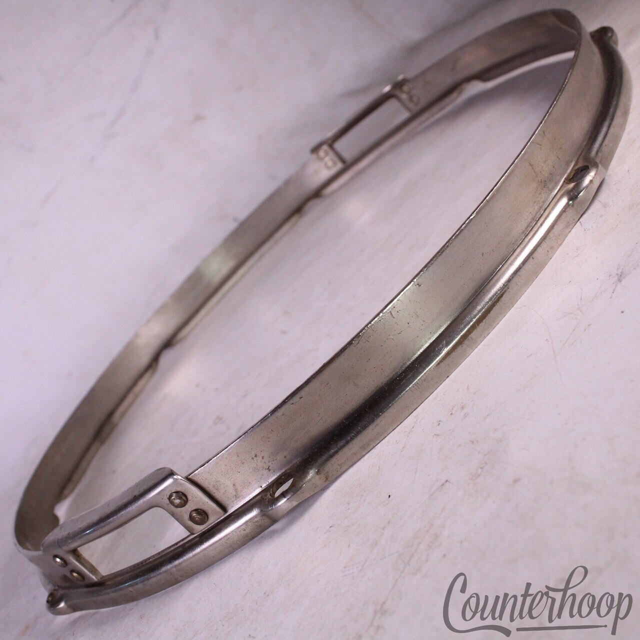 Slingerland 14"Double-Flange Snare Drum Resonant Rim/Hoop Brass Radio King 40s* — main photograph