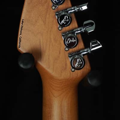 Suhr Custom Modern in Transparent Blue Denim with Black Limba Body image 7