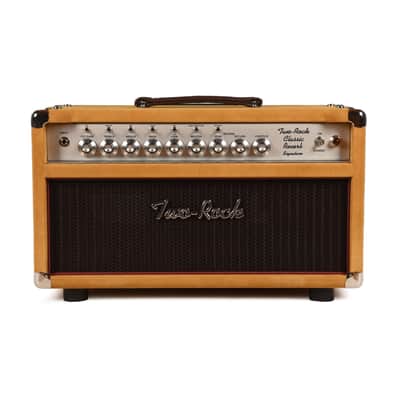 Two Rock Classic Reverb Signature Silver Anodized 100w Head Buckskin Suede w/ Oxblood Grill & Silver Skirted Knobs Pre-Order image 1