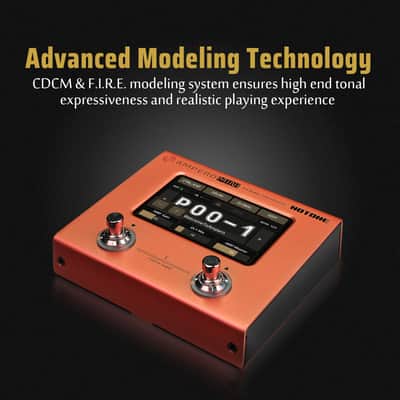 Hotone Ampero Mini MP-50 Guitar Bass Amp Modeling IR Cabinets Simulation Multi Language Multi-Effects with Expression Pedal Stereo OTG USB Audio Interface-(U.S. domestic inventory) image 2
