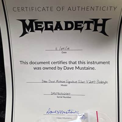 Dean Dave Mustaine King V VMNT Signature USA Custom Shop Flying V NAMM American Pre-Production Prototype 2006 PRE-GIBSON Megadeth Korina Signature Guitar Artist Owned by DAVE MUSTAINE Master Built Masterbuilt by Dean Zelinsky ESP DV8 Lawsuit image 17