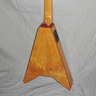 Handmade Crossover Classical Guitar, Flying V, + Pickup & Gigbag image 9