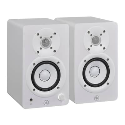 Yamaha HS4 4.5-Inch Powered Compact and Portable Studio Monitors with Class-D Amp (Pair, White) image 2