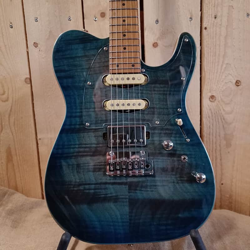 Bacchus Tactics24 RSM/M Andre Dinuth Signature - Transparent Blueburst image 1