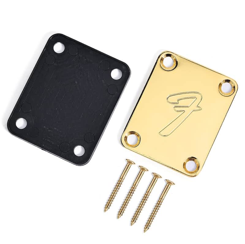 Gold "F" Fender Neck Plate image 1