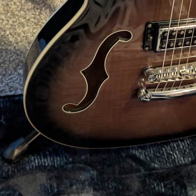 Hagstrom VIDLXBARI-CBB Viking Deluxe Baritone 2010s - Cosmic Black Burst COMES WITH CASE AND ACCESSORIES image 5