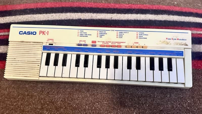 Vintage Casio PK-1 Keyboard Electronic Piano Synthesizer Pulse Control Mod image 1