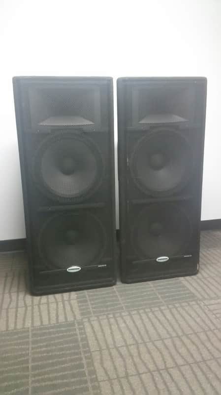 Samson RS215 HD Resound Series 2-Way 300w Passive 2x15" PA Speaker image 1