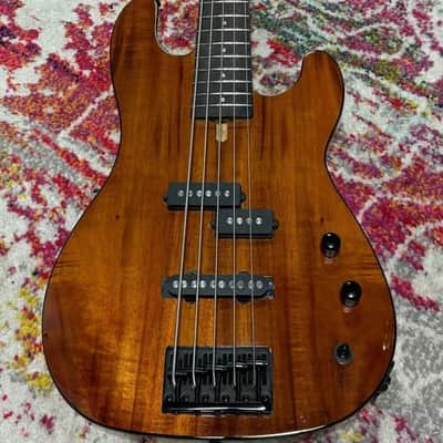 Schecter Michael Anthony Signature MA-5 - Gloss Natural Koa image 8