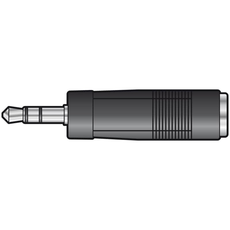 QTX 6.3mm Stereo Socket to 3.5mm Stereo Jack Adapter image 1