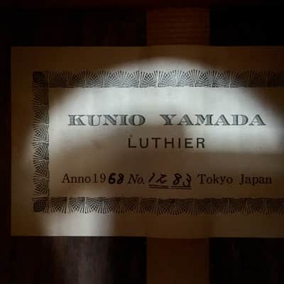 Kunio Yamada Classical guitar N°1283 1968 Aged Natural Gloss image 3