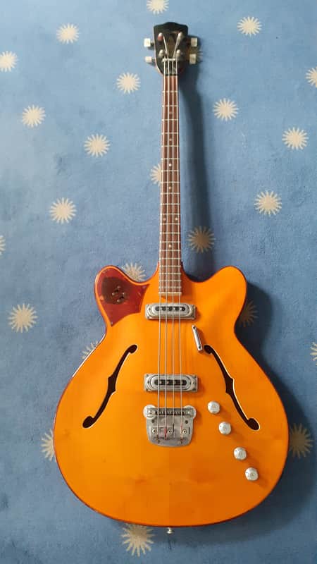 Framus E-Bass Atlantik AM 5/144, BJ 1968 - Orange Sun image 1