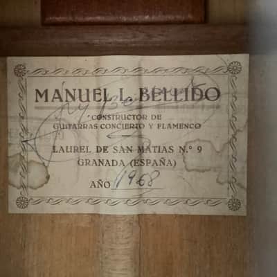 Manuel López Bellido Flamenco Guitar 1968 Natural image 5