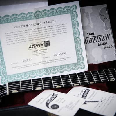 Gretsch G6118T 120th Anniversary Model Bamboo Yellow over Copper image 6