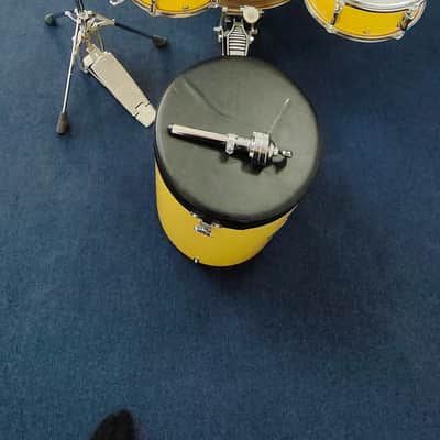 Yamaha - Hipgig MKI – Yellow Drum Kit – Vintage Rare Compact Drum Set - Inc. Cases image 2