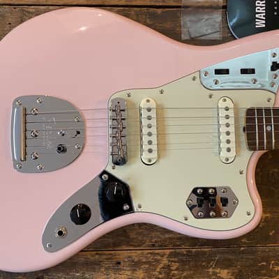 Fender Japan Limited Edition Traditional 60's Jaguar FSR Shell Pink w/ MH Unplayed w/ Softcase & Docs MIJ image 14