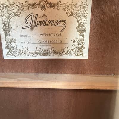 Ibanez AW30-NT-2Y-01 2006 image 3