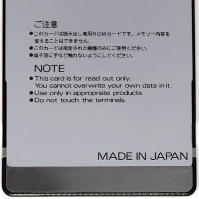 Roland PN-D50-01 Patch Data Rom Card For D-50 D-550 (additional presets) Bild 2
