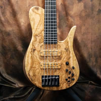 Fodera Imperial 5 Elite Custom Olive Used image 4