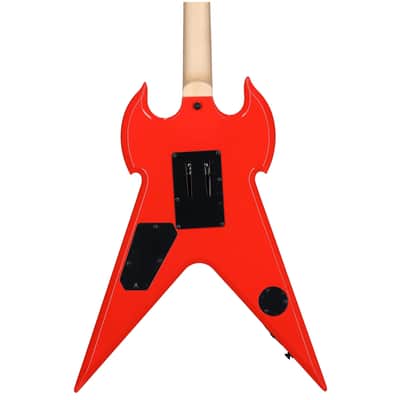 Wylde Audio Warhammer FR Electric Guitar, Norse Dragon PS Red image 5