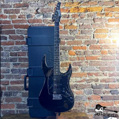 Alvarez Villain Electric Guitar w/ Modulus Graphite Neck & Fender TSA HSC (1980s - Black) image 2