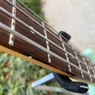 2020 Fender American Performer Mustang Bass Satin surf green image 9